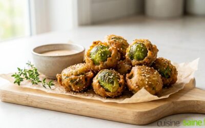 Beignets de choux de Bruxelles au sésame (sans gluten)