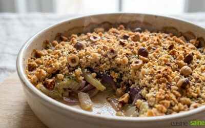 Crumble de fenouil sans gluten ni lactose