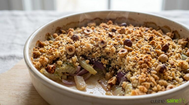 Crumble de fenouil sans gluten ni lactose