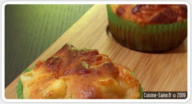 Muffin salé artichaut / parmesan sans gluten