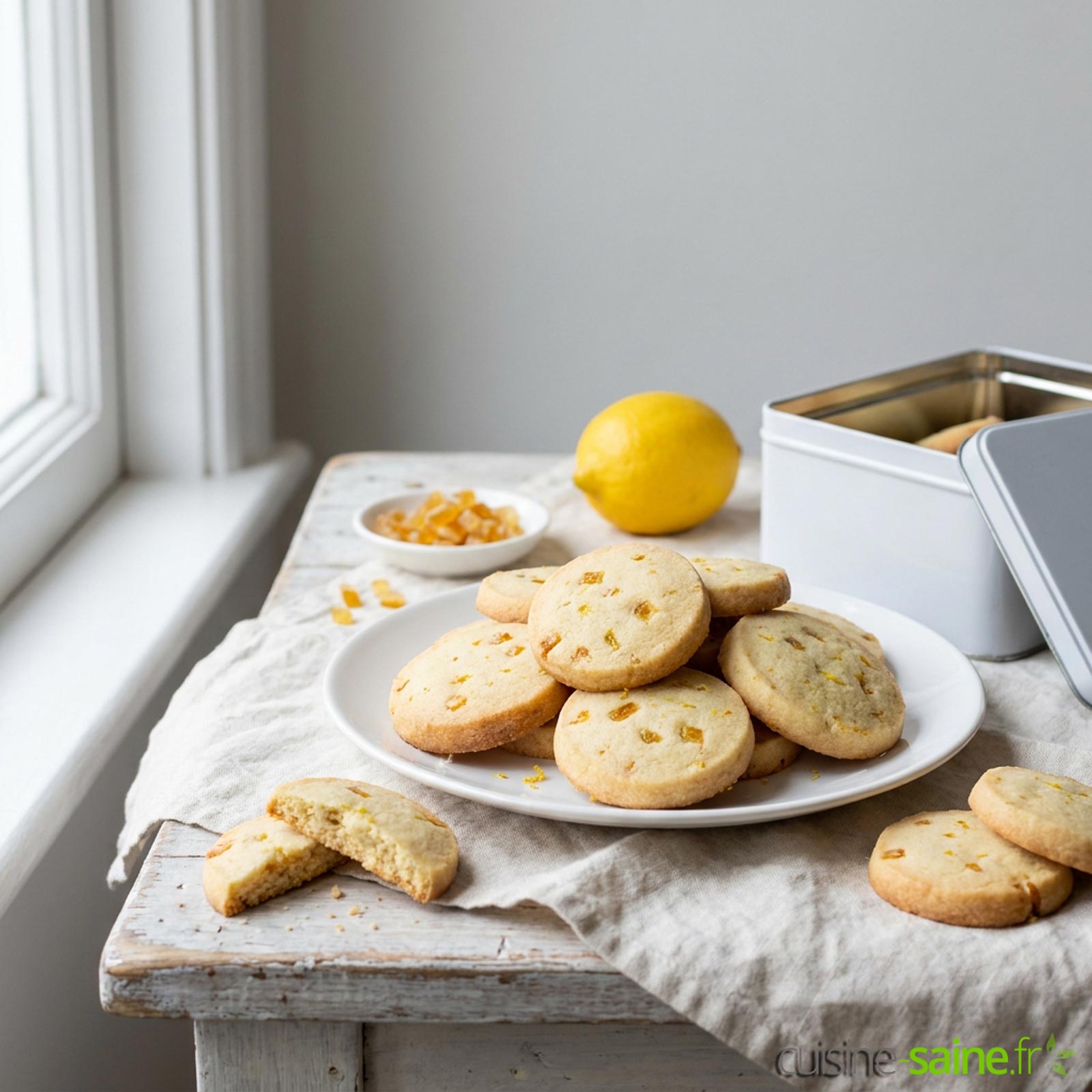Recette de sablés au citron sans gluten ni lactose