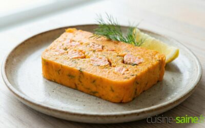 Terrine de saumon aux carottes sans gluten ni lactose