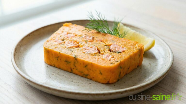 Terrine de saumon aux carottes sans gluten ni lactose