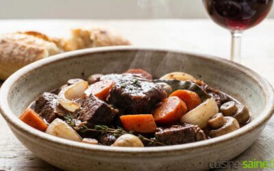 Bœuf bourguignon sans gluten ni lactose