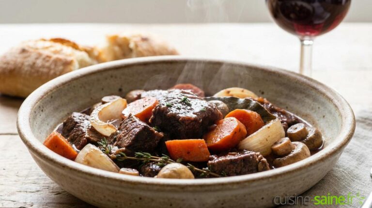Bœuf bourguignon sans gluten ni lactose