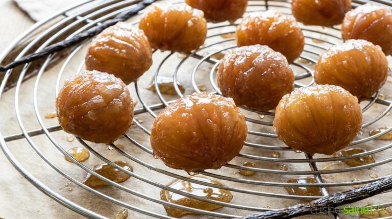 Marrons glacés maison au sucre de canne et vanille