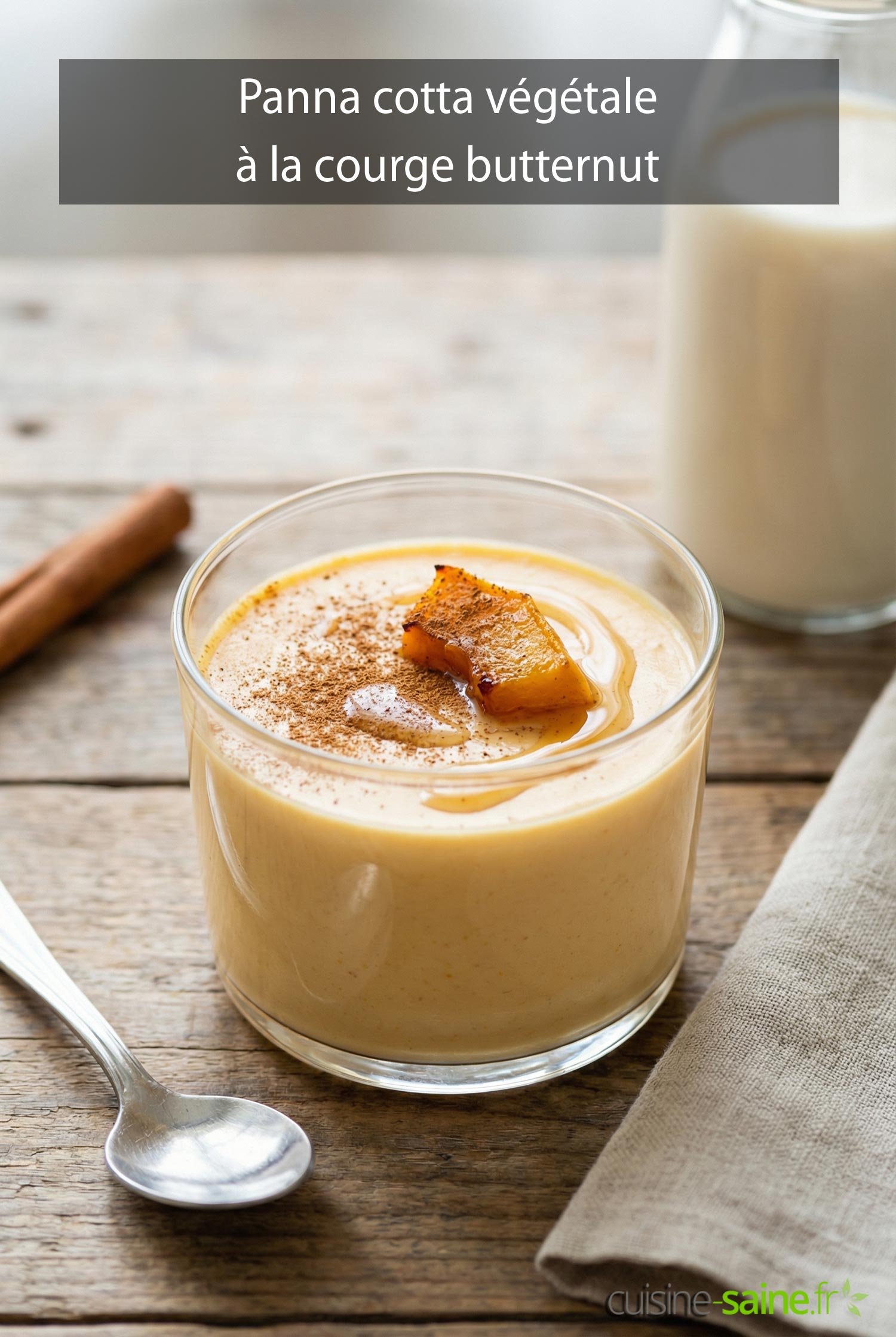 Panna cotta végétale à la courge butternut