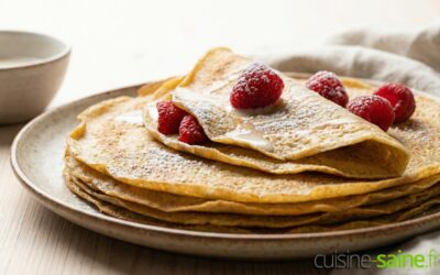 Crêpes à la vanille sans gluten ni lactose