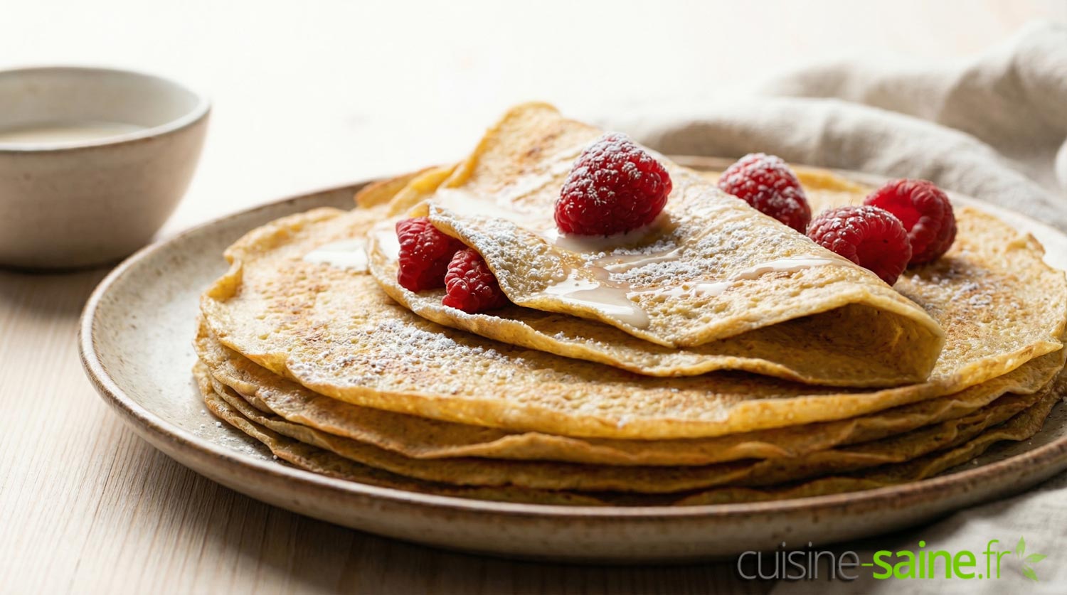 Crêpes à la vanille sans gluten