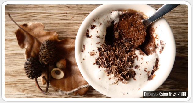 La recette de mousse au chocolat sans jaune d'oeuf, ni beurre d'Aline