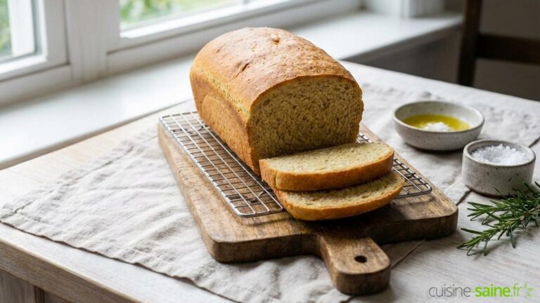 Pain sans gluten à la farine de pois chiche