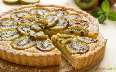 Recette de tarte aux kiwis sans gluten ni lactose