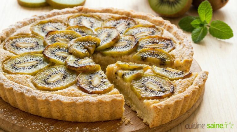 Recette de tarte aux kiwis sans gluten ni lactose
