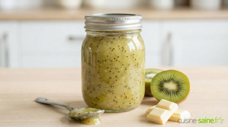 Confiture kiwi / chocolat blanc