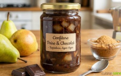 Confiture gourmande poire & chocolat noir