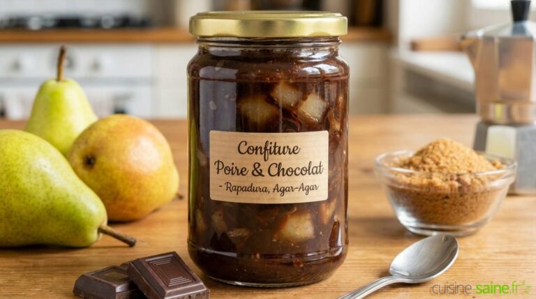 Confiture gourmande poire & chocolat noir