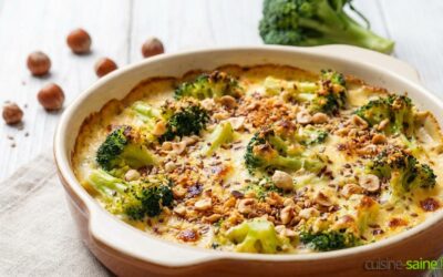 Gratin de brocolis sans lactose