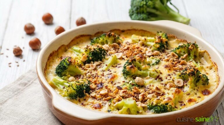 Gratin de brocolis sans lactose
