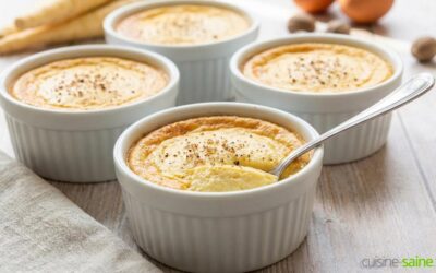 Petits flans mousseux au panais sans gluten ni lactose