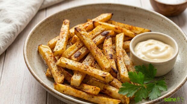 Frites de céleri-rave croustillantes au paprika