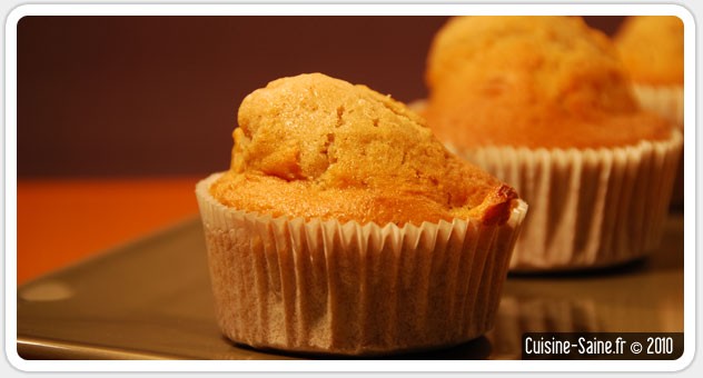 Recette sans gluten : muffins pomme et cannelle