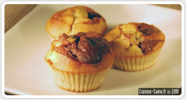 Recette sans gluten : muffins bananes / chocolat