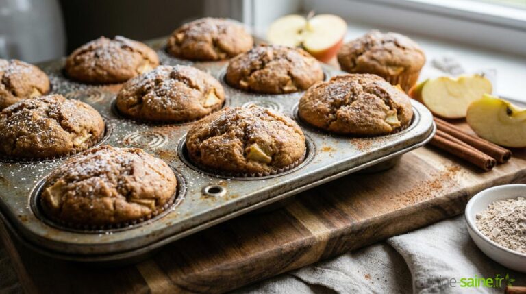 Muffins pomme et cannelle sans gluten ni lactose