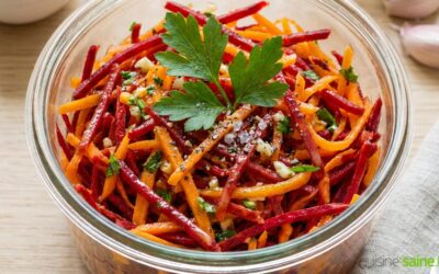 Salade de carotte et de potiron sans gluten ni lactose