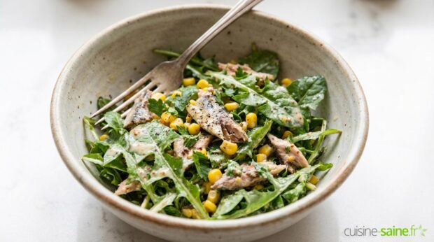 Salade de pissenlit aux sardines
