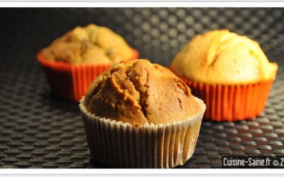 Recette sans gluten : muffin potiron, raisin sec et épices