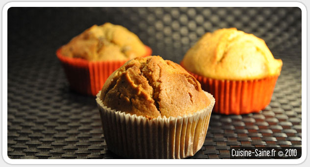 Recette sans gluten : muffin potiron, raisin sec et épices