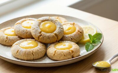 Biscuits amande citron sans gluten ni lactose