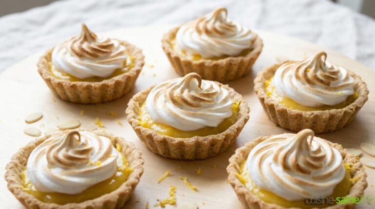 Tartelettes citron meringuées sans gluten ni lactose