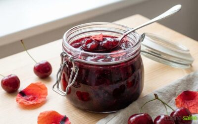 Confiture de cerises au coquelicot