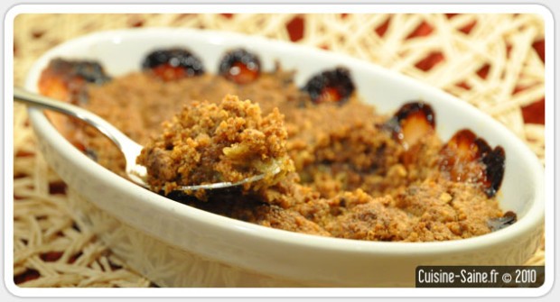 crumble rhubarbe vegan sans gluten