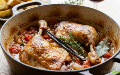 Cuisses de canard mijotées à la vanille (sans gluten ni lactose)