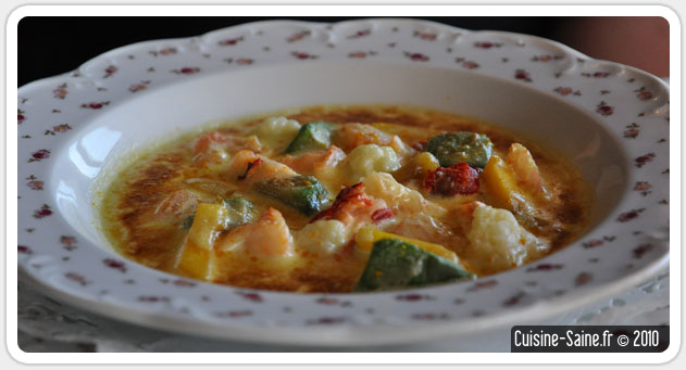 Homard en léger gratin de vin de Vouvray aux mangues et à l’avocat
