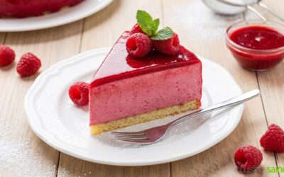 Bavarois framboise sans œuf, sans gluten ni lait