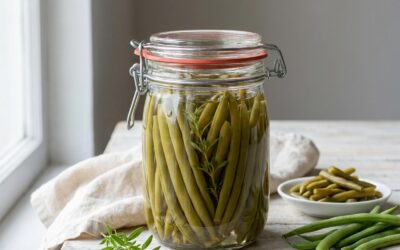 Bocaux de haricot vert (ou conserve de haricot vert) la méthode sûre