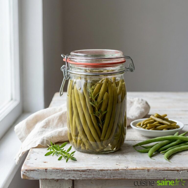 Méthode de conserves de haricots verts