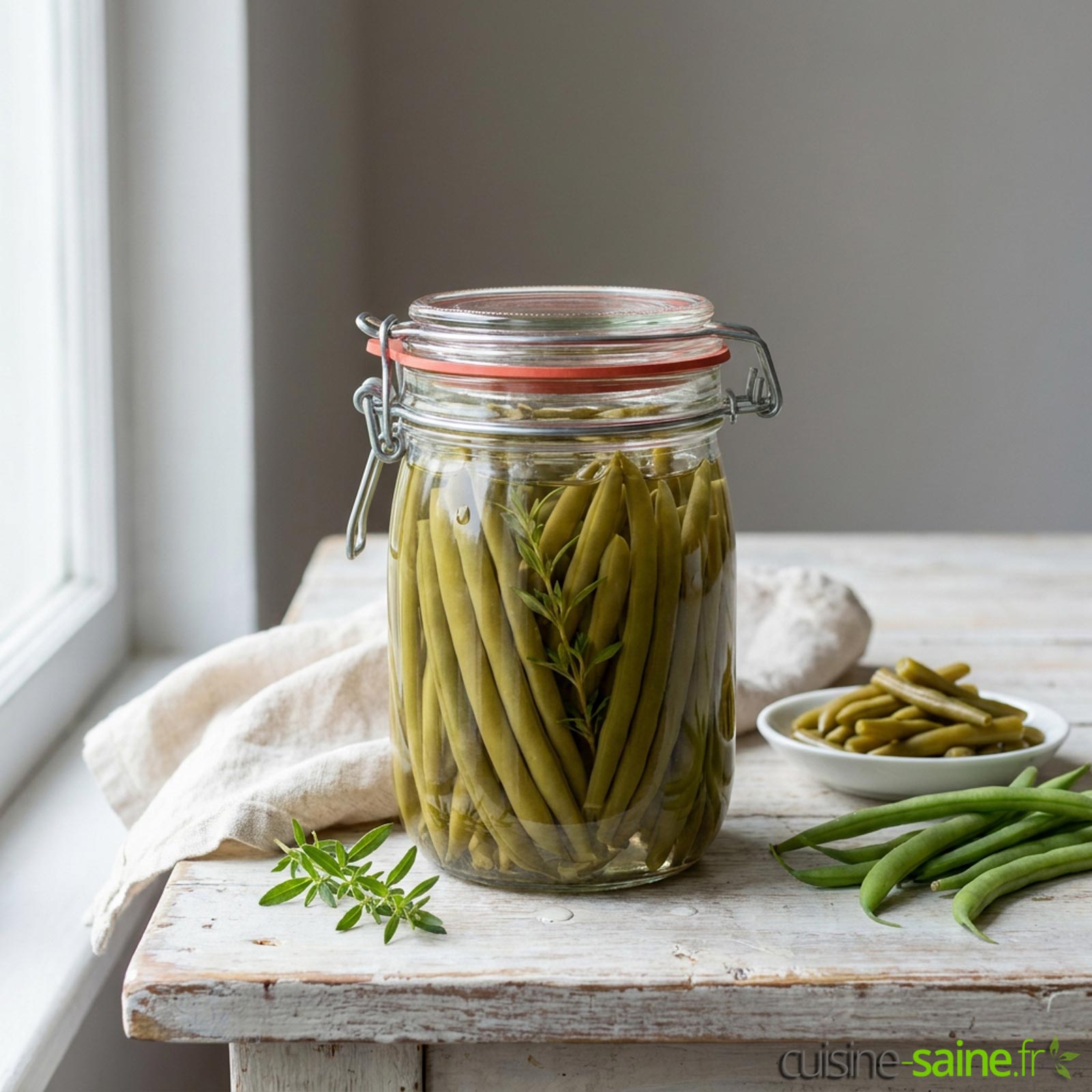 Méthode de conserves de haricots verts