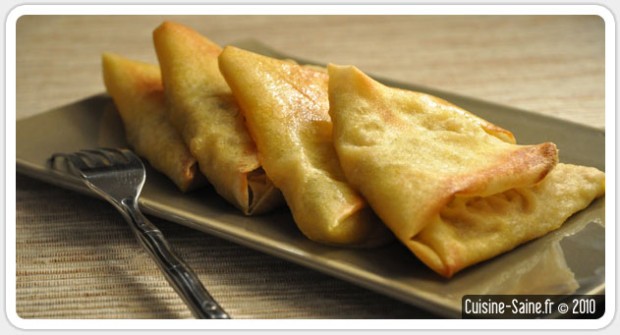 Concours cuisine : samossa rhubarbe / chocolat