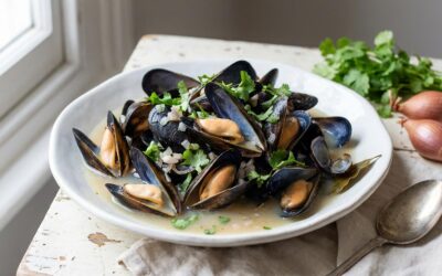 Moules marinières sans gluten ni lactose