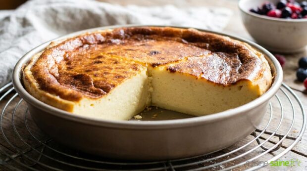 Flan pâtissier sans pâte à la vanille (sans gluten ni lactose)