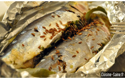 Recette sans gluten : sardines en papillote