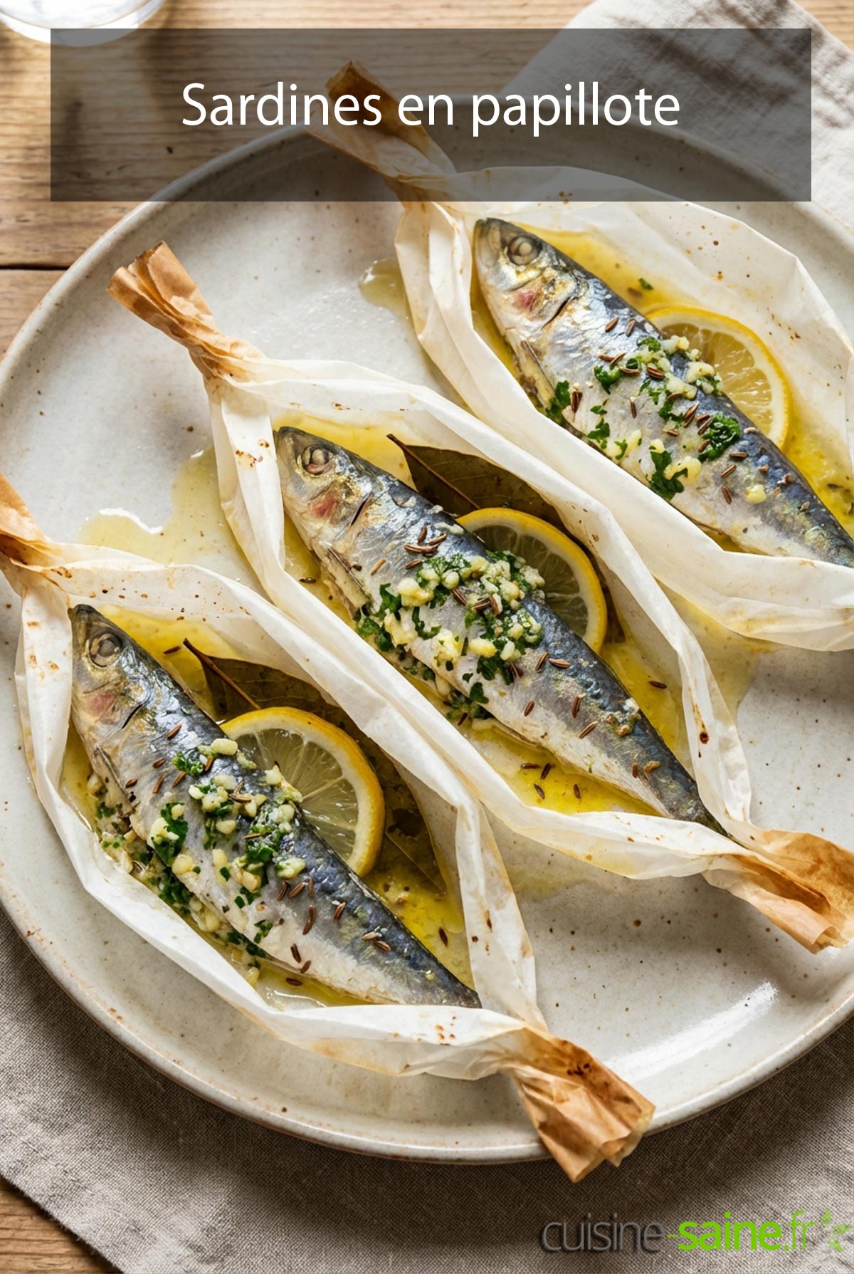 Sardines en papillote