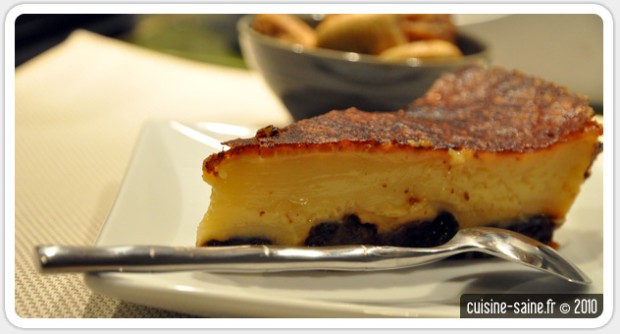 Clafoutis aux pruneaux sans gluten ni lactose