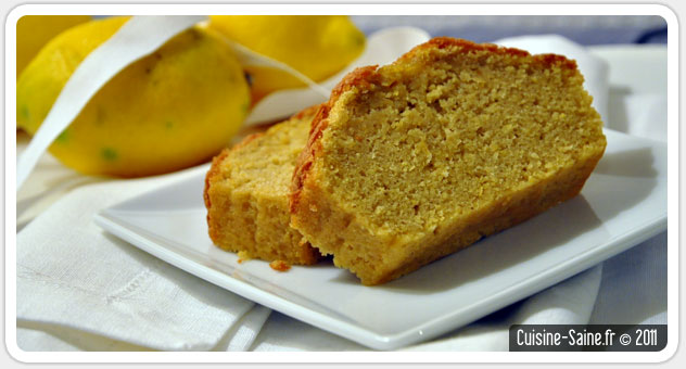 Recette sans gluten : cake au citron style Pierre Hermé