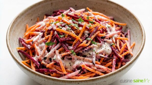 Coleslaw de légumes racines