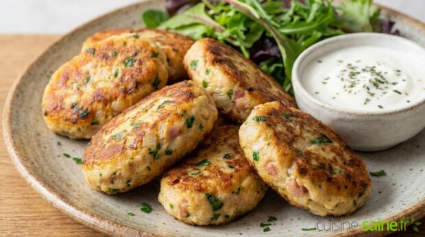 Croquette de poulet / jambon sans gluten ni lactose